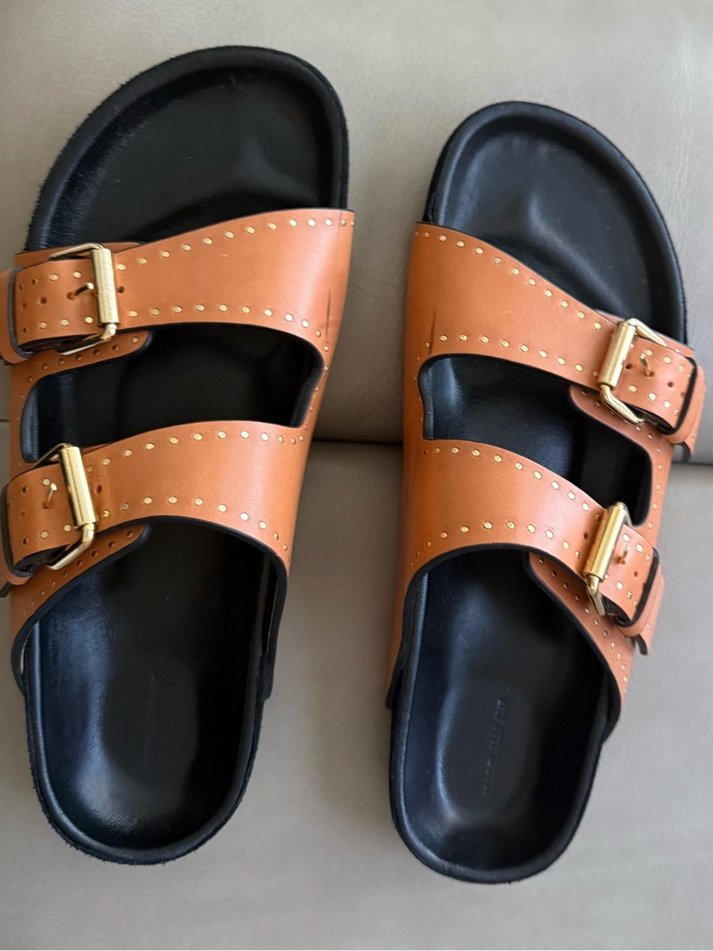 Isabel Marant leather Slide Sandal 41